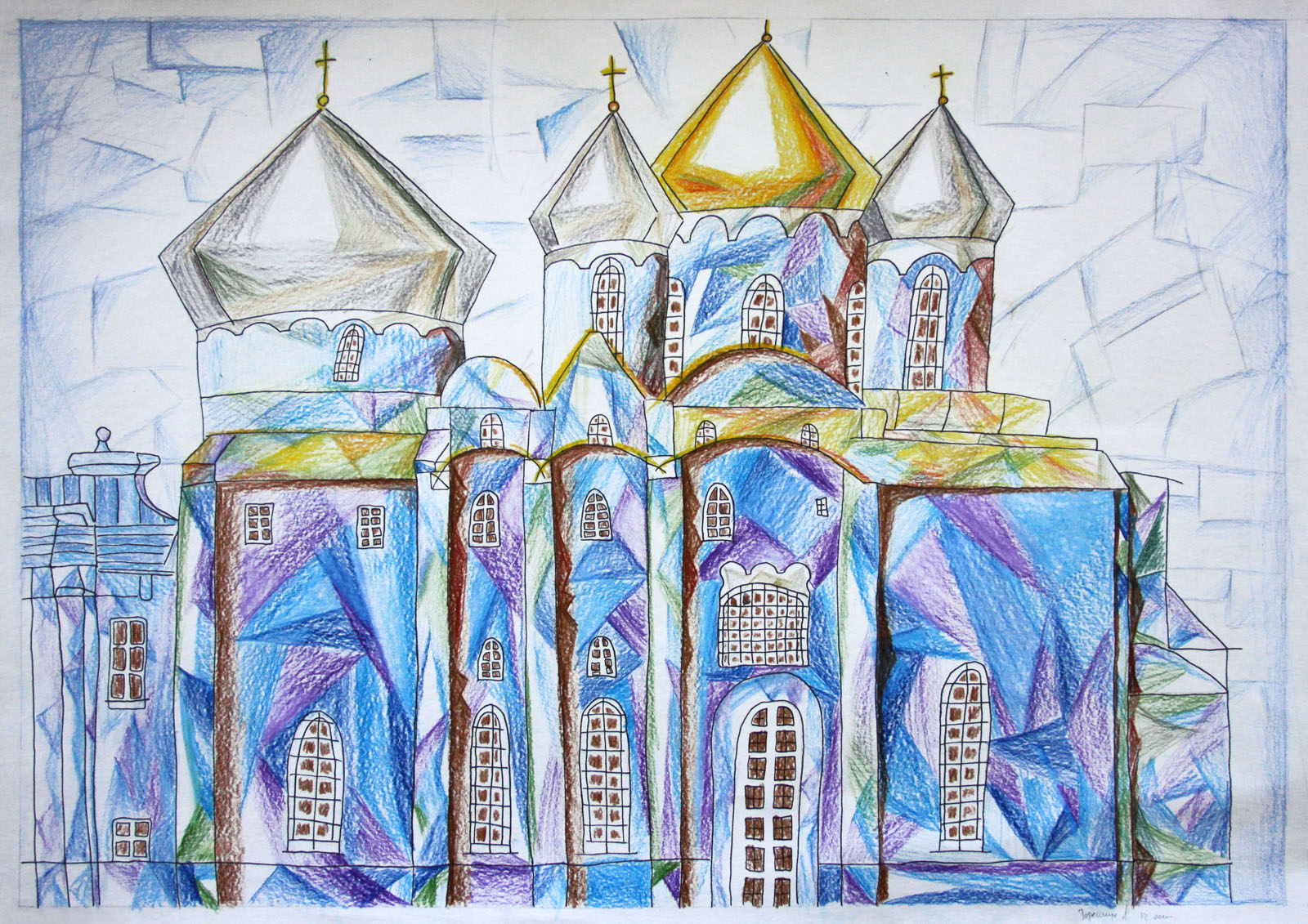 Софийский собор Великий Новгород рисунки детей